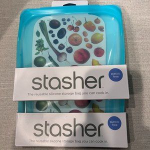 Stasher Sandwich Bags - 2 pack
